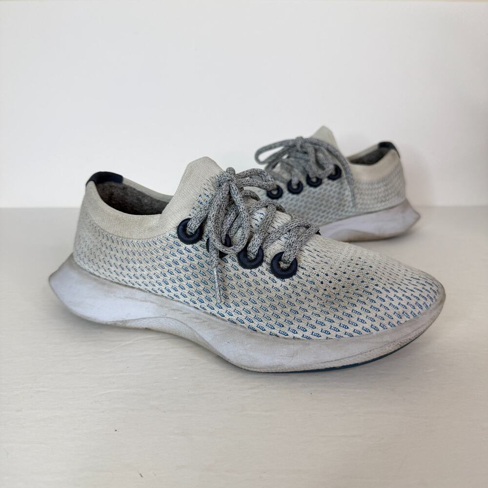 Allbirds TD Tree Dasher Mesh Knit Sneakers Shoes Baby Blue Womens 7